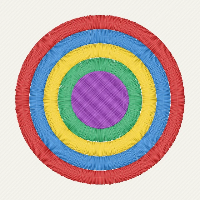 Stitched: Multicolour badge